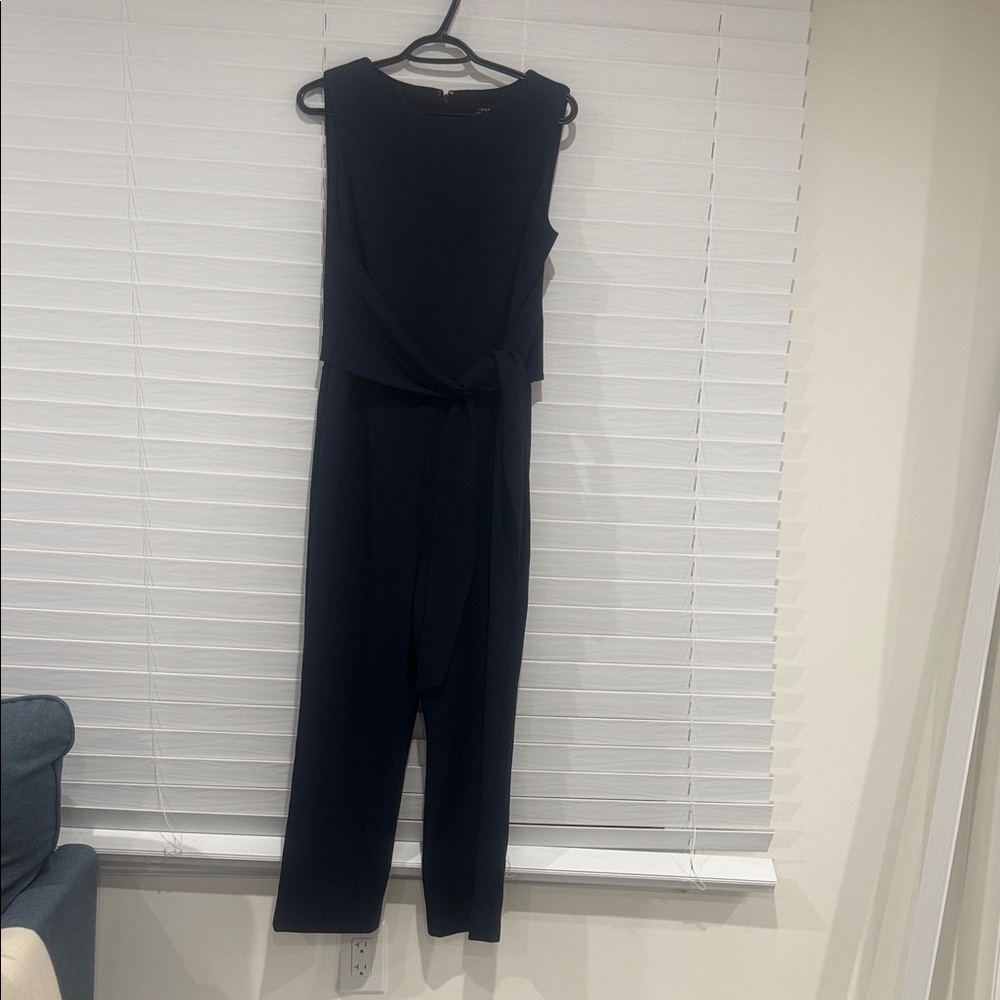 Chic Navy Sleeveless Jumpsuit